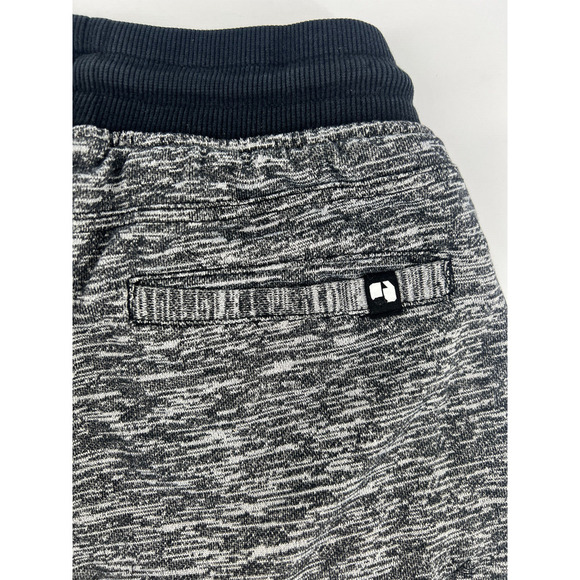 Athletic Shorts Mens Small Black Gray Drawstring Sportswear Loungewear Active - Picture 8 of 8